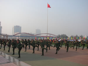 運動會軍體拳表演