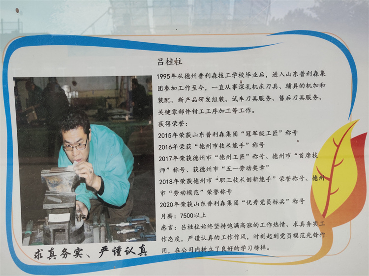 就業學員-德州市勞動模范